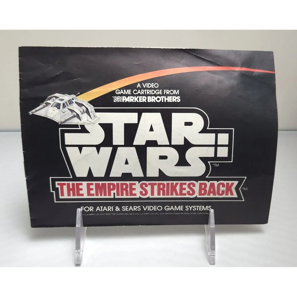 Star Wars: The Empire Strikes Back (Atari 2600,‎ 1982) - Cart & Manual TESTED